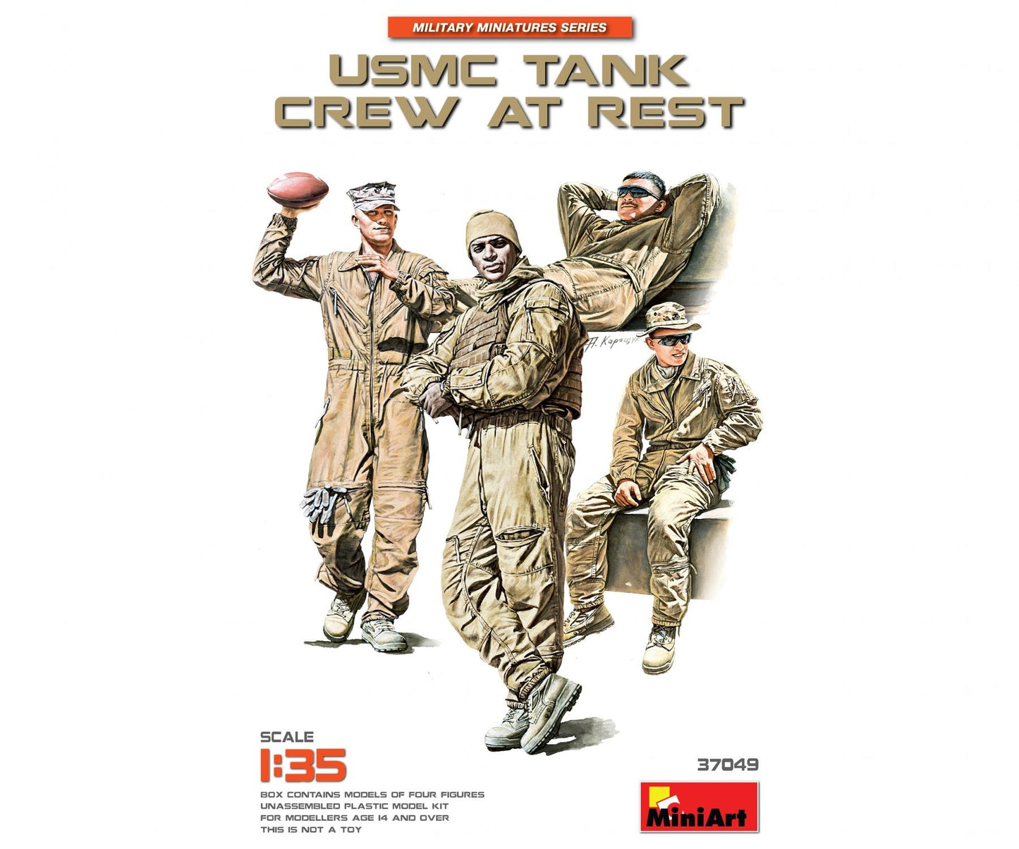 1:35 USMC Tank Crew at Rest (4) - 550037049